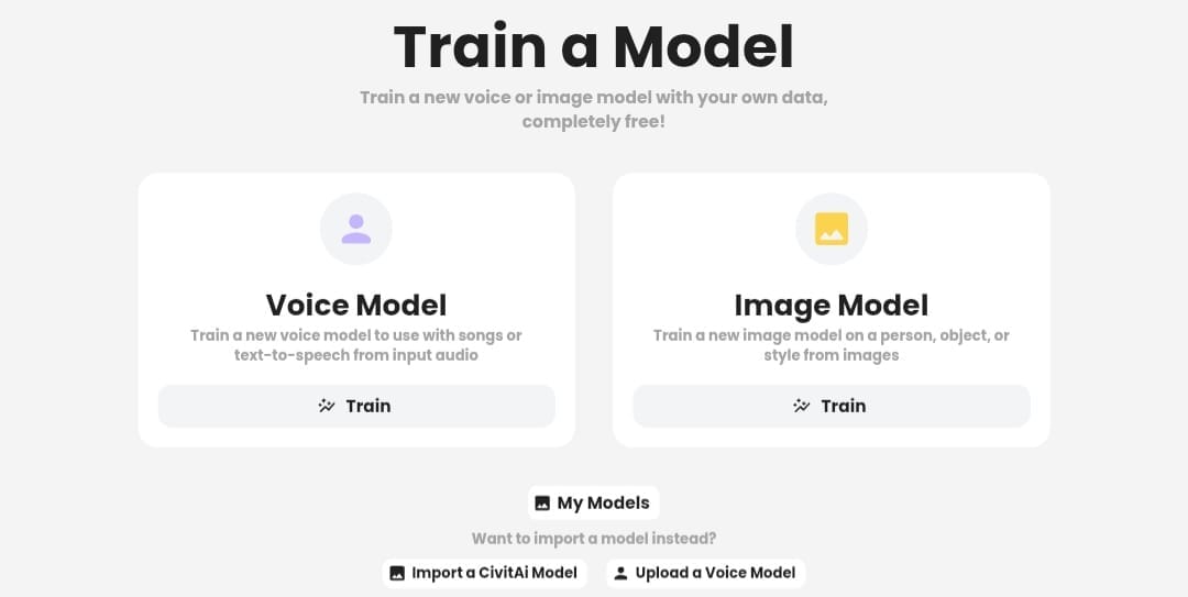 Training AI on images and audio clips