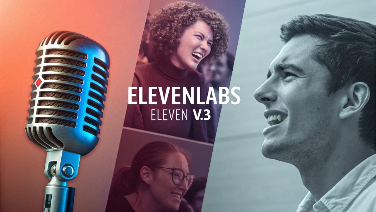 ElevenLabs Eleven v.3: تحويل النص إلى صوت بتعبيرات بشرية بأكثر من 70 لغة