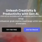 Vivago.ai website interface showing option to start using for free.