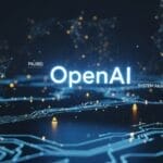 شعار OpenAI يتوسط شبكة رقمية معقدة، مع وجود كلمات "PAUSED" و "SYSTEM ANALYSIS" التي تشير إلى تأجيل إطلاق النموذج المفتوح لأسباب تتعلق بمراجعات السلامة.